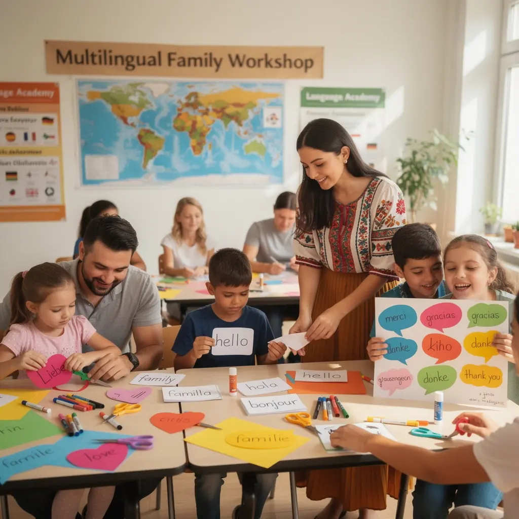 Német nyelvű tanfolyam, ahol a tanár és a diákok aktívan részt vesznek a beszélgetésben.