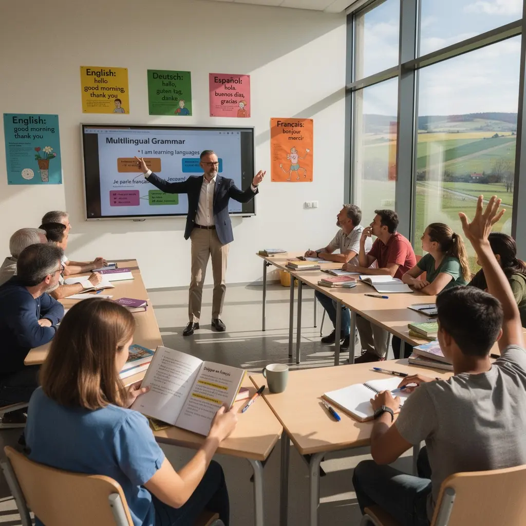 Francia nyelvű kiejtési gyakorlat, ahol a diákok együtt dolgoznak a tökéletes kiejtésen.